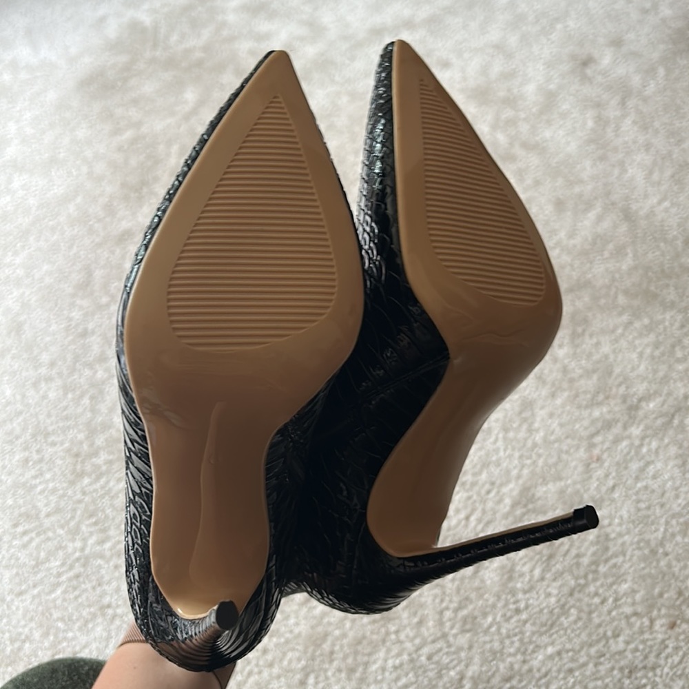 Black Python Boots Size 6 - image 4